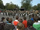 Die Militärmusik beim Platzkonzert. (Bild öffnet sich in einem neuen Fenster)