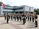Zum Mittagessen ein Konzert der Militärmusik Vorarlberg. (Bild öffnet sich in einem neuen Fenster)