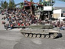 Ein Kampfpanzer "Leopard" 2A4 vom Panzerbataillon 14 aus Wels. (Bild öffnet sich in einem neuen Fenster)