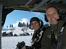 Pascal Pletsch, Reporter von "VOL Live" mit Oberstleutnant Kerschat. (Bild öffnet sich in einem neuen Fenster)