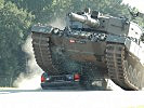 Klarer Sieger im Kampf um die Gunst des Publikums: der Panzer "Leopard" 2A4.