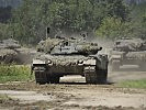In Spittal und Villach zu sehen: Kampfpanzer "Leopard 2A4"...