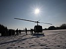 Auch die Zusammenarbeit mit Hubschraubern des Bundesheeres wurde geübt.