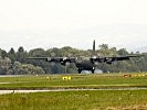 Am Samstag landete die C-130 'Hercules' in Linz-Hörsching.