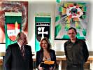 Übergabe Defibrillator:  Präsident Fritz Neugebauer, Dr. Claudia Grahovac und Oberst des Generalstabsdienstes Karl Pronhagl