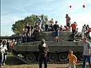 der Kampfpanzer 'Leopard' wurde wiedereinmal zum Publikumsmagneten.