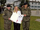 Die Partner aus Krems und Mautern: Oberst Skalvy, Bürgermeisterin Rinke, Brigadier Pronhagl.