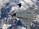 "Combat Air Patrol": Die Eurofighter überwachen aus ca. 7.000 Metern Höhe die Gebirgstäler über dem Einsatzgebiet. (Archivfoto)