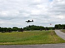 Mit einer Pilatus PC-6 wurde der Zielsack geschleppt.