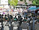 Die Militärmusik Oberöstereich beim Platzkonzert in Ramstein.