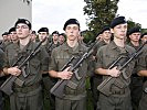 Die Soldaten des Aufklärungs- und Artilleriebataillons 7...