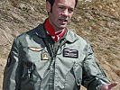 Jet-Pilot Major Dieter Springer: "Das Üben des Verhaltens nach einem Schleudersitzausstieg ist in alpinen Regionen besonders wichtig."