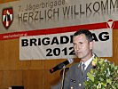 Der Kommandant der 7. Jägerbrigade, Brigadier Thomas Starlinger, bei seiner Festansprache.