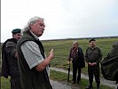 Nationalpark-Direktor Kurt Kirchberger, l., präsentierte den Nationalpark Neusiedler See.