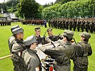Mit einem kräftigen "Ich gelobe“ leisteten die jungen Soldatinnen und Soldaten ihr Gelöbnis auf die Republik Österreich.