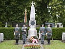 Am Grab von Oberst Karl v. Kopal fand die offizielle Übernahme der Traditionsfolge des Jägerbataillons Niederösterreich als Kopaljäger statt.