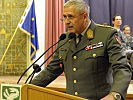 Sektionschef Generalleutnant Dietmar Franzisci bei seiner Ansprache.