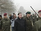 Minister Darabos und Streitkräftekommandant Reißner machten sich ein Bild vom Ausbildungsstand.