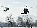 "Black Hawk"-Hubschrauber über Vorarlberg.