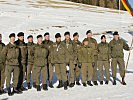 Die erfolgreiche Mannschaft des Aufklärungs- und Artilleriebataillons 7, mit ihrem Kommandanten Oberstleutnant Kraßnitzer.