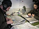 Knapp 90 Soldaten trainierten am Schweizer Führungssimulator "ELTAM" (Elektronischer Taktiksimulator für Mechanisierte Verbände).