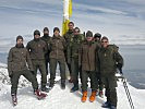 Die steirischen Milizsoldaten am Gipfel des Zirbitzkogel.