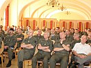 Die Teilnehmer im Festsaal der Martin-Kaserne beim Waffengattungsseminar.