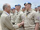 Noch vor wenigen Wochen hatte Minister Klug die Soldaten am Golan besucht.