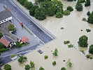 Dienstagmittag kam der mobile Hochwasserschutz in Grein an seine Grenzen.