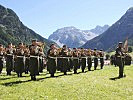 Die Militärmusik Tirol beim Platzkonzert.