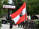 Die Soldatinnen und Soldaten des Pionierbataillons 1 beim militärischen Festakt in Villach.