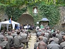 In der Bisamberger "Lourdes-Grotte" wurde die heilige Messe gefeiert.