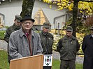 Walter Krenn bedankt sich im Namen der B-Gendarmen für die Ausrichtung des Festaktes.