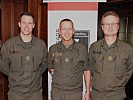 V.l.: Major Scherl, Oberstleutnant Wimmer und Oberst Schieder.
