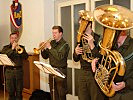 Begleitet wurde der Festakt von einem Quartett der Militärmusik.