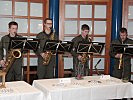 Ein Quartett der Militärmusik Tirol umrahmt die Feierstunde.