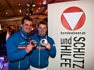 Die Rodler Andreas und Wolfgang Linger kamen mit Silber im Doppel-Bewerb nach Hause.