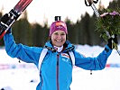 Katharina Innerhofer feiert den ersten Erfolg für den Österreichischen Skiverband im Damen-Weltcup.