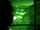 Das Ennstal bei Nacht aus der Sicht eines Piloten.