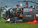 In Bosnien-Herzegowina stehen Hubschrauber im Einsatz.