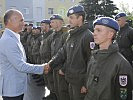 Verteidigungsminister Klug verabschiedete die AFDRU-Soldaten nach Bosnien und Herzegowina.