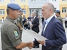 Bundeskanzler Werner Faymann und Verteidigungsminister Klug ehrten die Soldaten für ihren Einsatz.