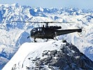 Die "Alouette" III Helikopter haben sich im Gebirge bewährt.