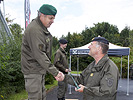 Bereichsmeister im Schießen wurde Vizeleutnant Herzog, l., vom Militärkommando OÖ.