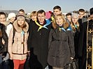 Auch Gäste aus der Ukraine nehmen an der Gedenkveranstaltung teil.