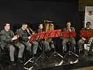 Das Blechbläserensemble der Militärmusik Vorarlberg umrahmte musikalisch den Empfang.