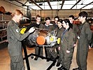 Die Schülerinnen und Schüler lernten die technische Seite der Militärluftfahrt kennen.