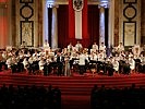 Die Gardemusik spielte ihr traditionelles Frühlingskonzert im ausverkauften Festsaal der Wiener Hofburg.