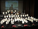 Die Militärmusik Vorarlberg in ihren weißen Galauniformen.