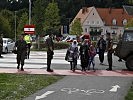 In Bad Radkersburg unterstützen Soldaten die Polizei.